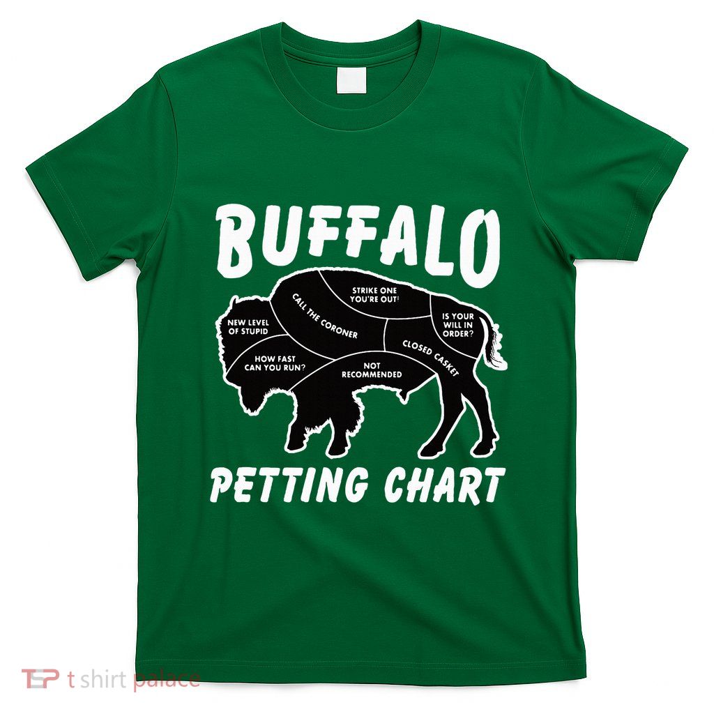 Buffalo Wildlife Petting Chart T-Shirt