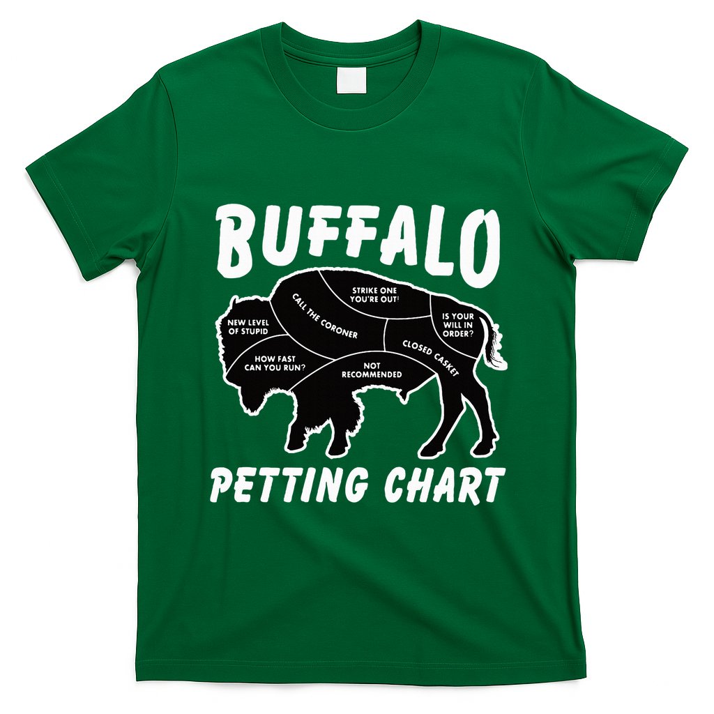 Buffalo Wildlife Petting Chart T-Shirt
