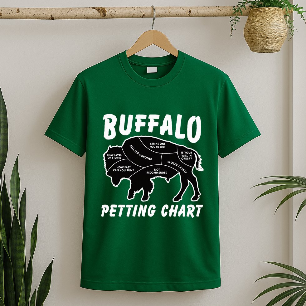 Buffalo Wildlife Petting Chart T-Shirt