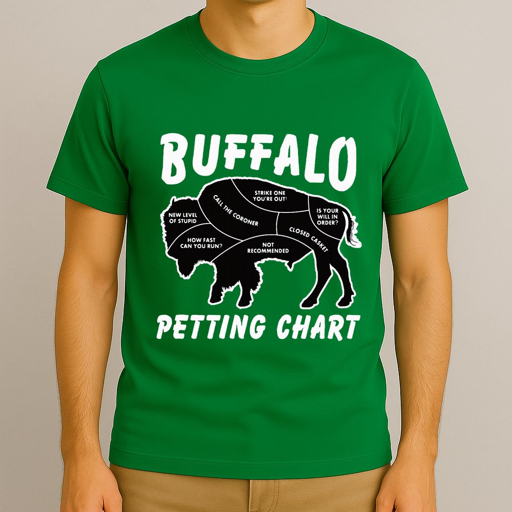 Buffalo Wildlife Petting Chart T-Shirt