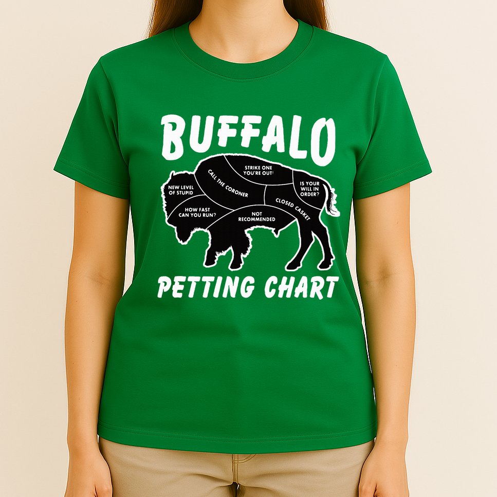 Buffalo Wildlife Petting Chart T-Shirt