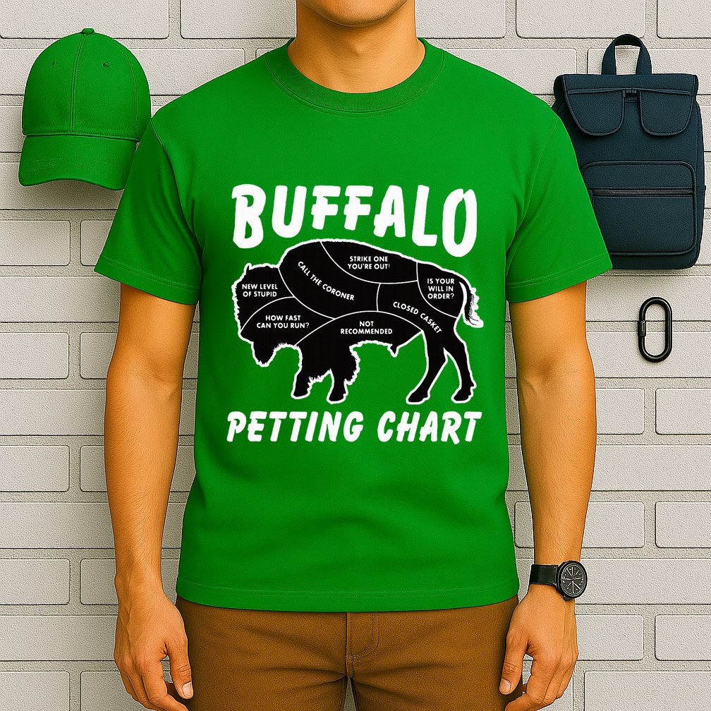 Buffalo Wildlife Petting Chart T-Shirt