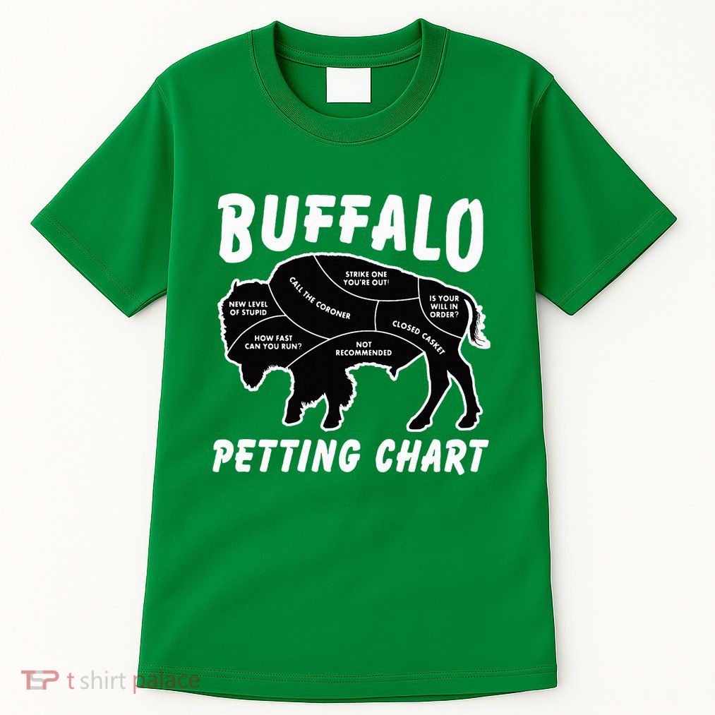 Buffalo Wildlife Petting Chart Tall T-Shirt