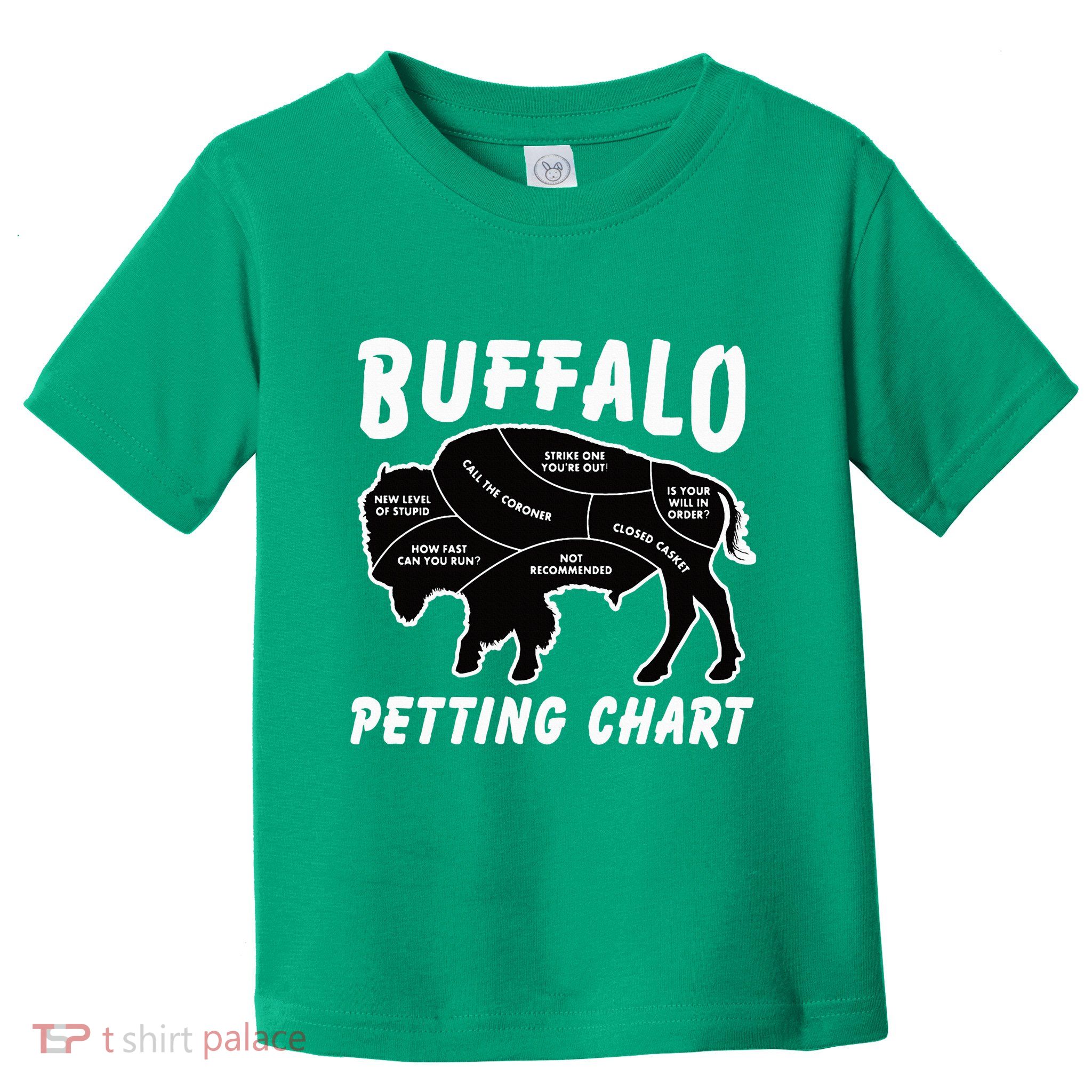 Buffalo Wildlife Petting Chart Toddler T-Shirt