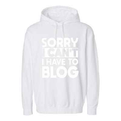 Blogger Writer Publisher Blog Content Creator Blogmaster Garment-Dyed Fleece Hoodie