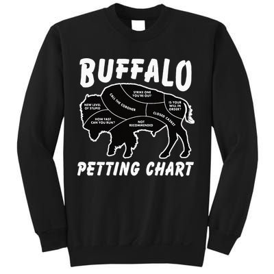 Buffalo Wildlife Petting Chart For Bison Lovers Sweatshirt