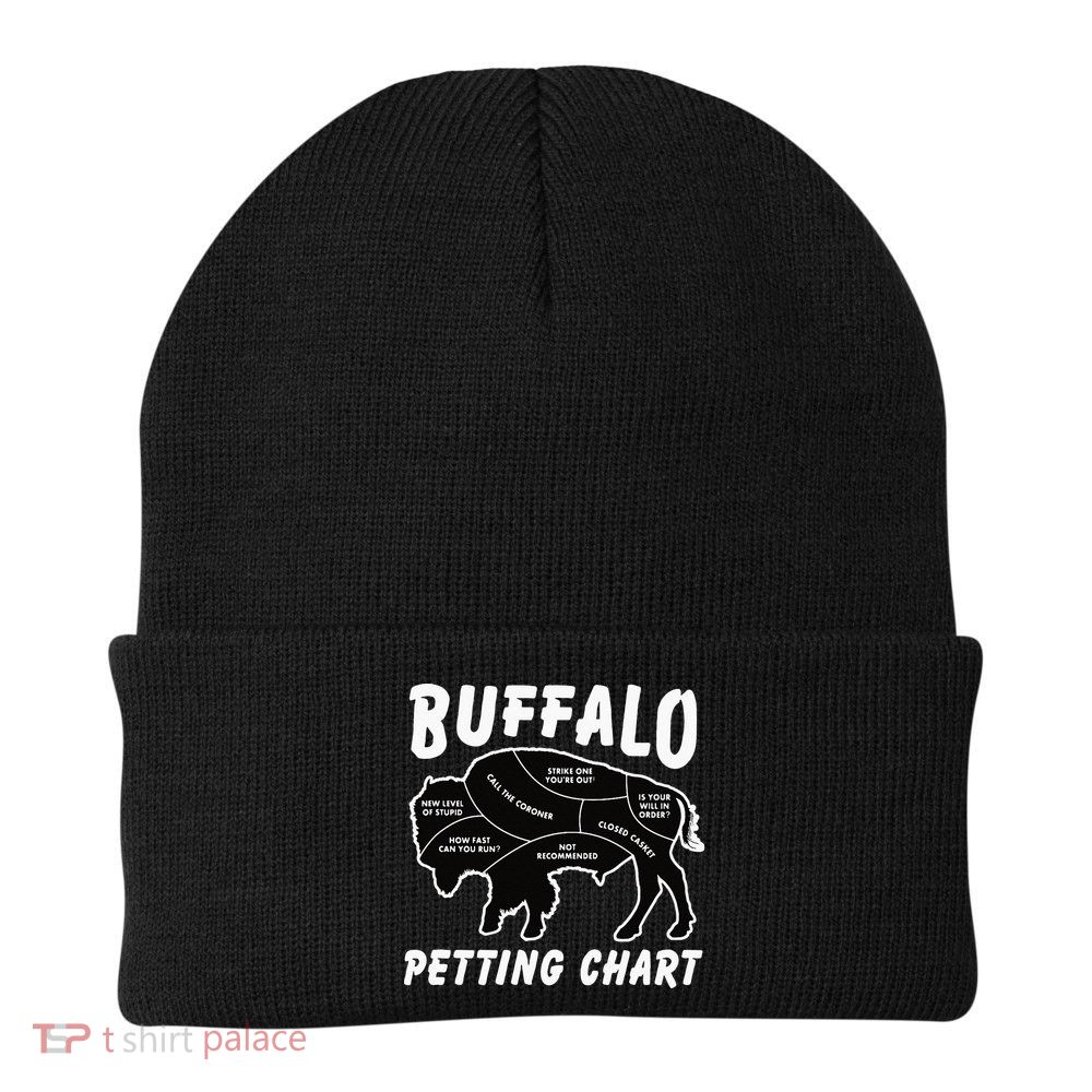 Buffalo Wildlife Petting Chart For Bison Lovers Beanie