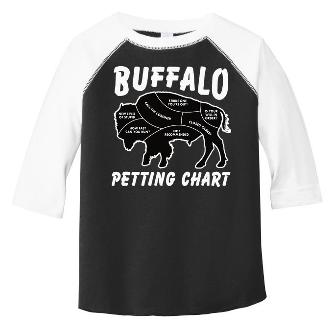 Buffalo Wildlife Petting Chart For Bison Lovers Toddler Fine Jersey T-Shirt