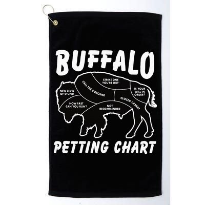 Buffalo Wildlife Petting Chart For Bison Lovers Golf Towel