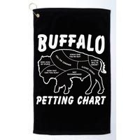 Buffalo Wildlife Petting Chart For Bison Lovers Golf Towel
