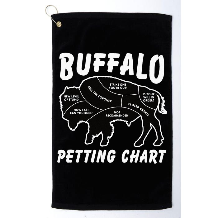 Buffalo Wildlife Petting Chart For Bison Lovers Golf Towel