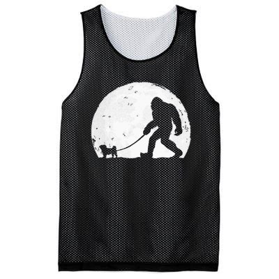 Bigfoot Walks Pug Funny Pug Funny Bigfoot Pug Lover Pug Mesh Reversible Basketball Jersey Tank