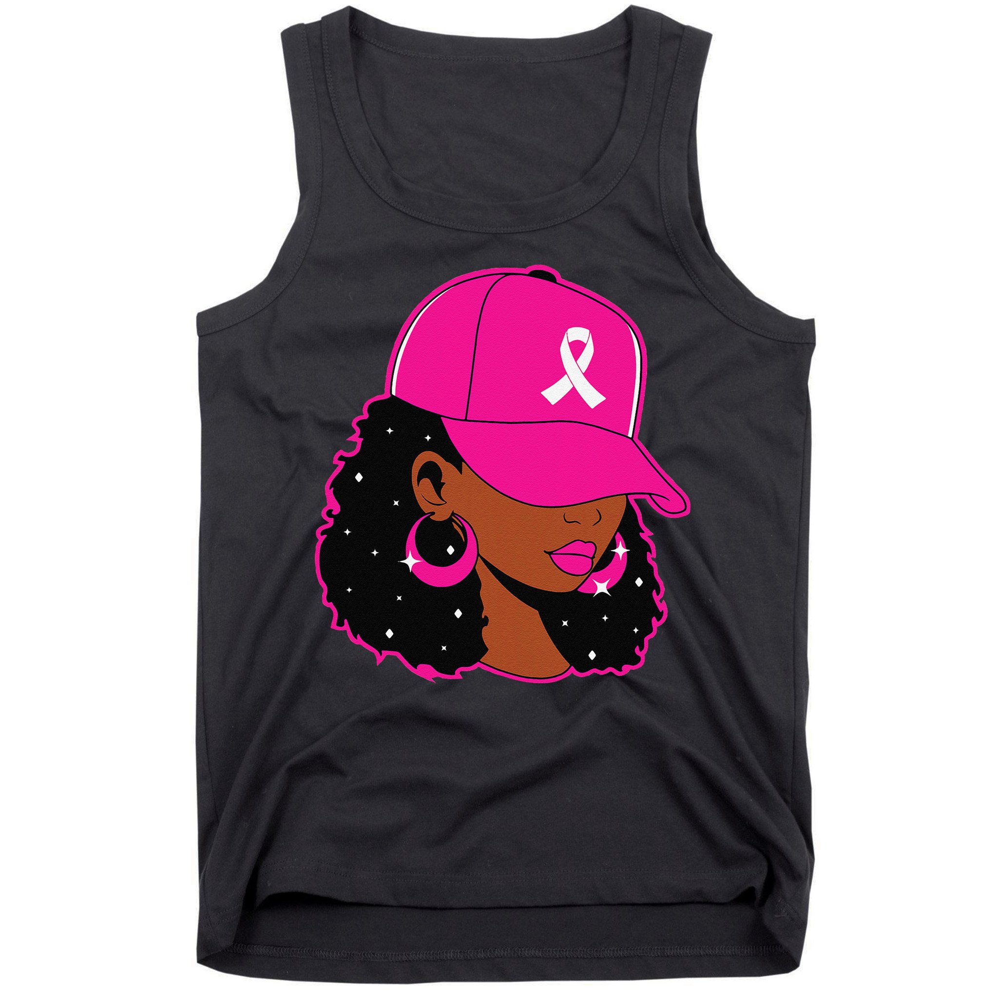 Black Women P.Ink Breast Cancer Awareness Warrior Gift Tank Top