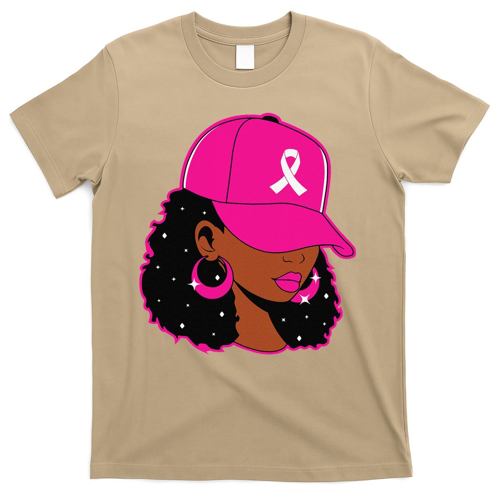 Black Women P.Ink Breast Cancer Awareness Warrior Gift T-Shirt