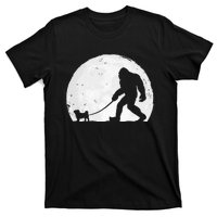 Bigfoot Walks Pug Funny Pug Funny Bigfoot Pug Lover Pug T-Shirt