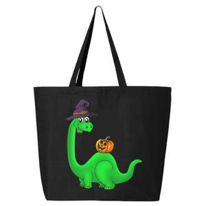 Brachiosaurus Witch Pumpkin Halloween Dinosaur Brontosaurus 25L Jumbo Tote