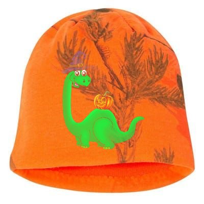 Brachiosaurus Witch Pumpkin Halloween Dinosaur Brontosaurus Kati - Camo Knit Beanie