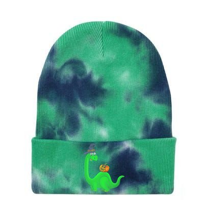 Brachiosaurus Witch Pumpkin Halloween Dinosaur Brontosaurus Tie Dye 12in Knit Beanie