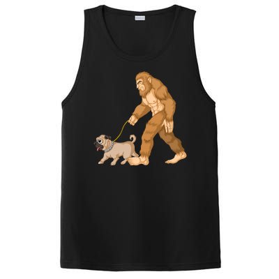 Bigfoot Walking Pug Dog PosiCharge Competitor Tank