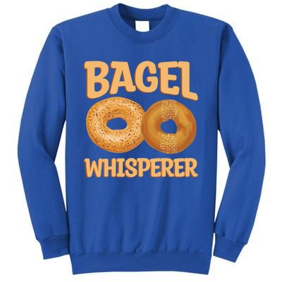 Bagel Whisperer Quote Bagel Lover Cute Gift Tall Sweatshirt