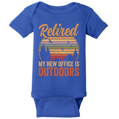 Bird Watcher Retiret Birding Birdwatching Grandpa Cool Gift Baby Bodysuit