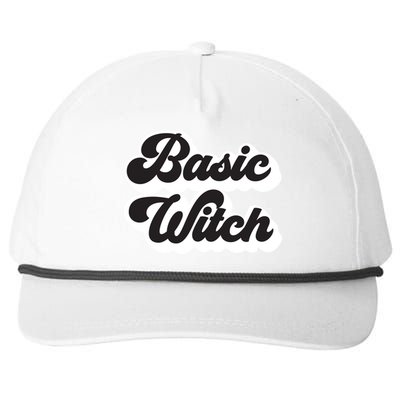 Basic Witch Retro Funny Cool Gift Snapback Five-Panel Rope Hat