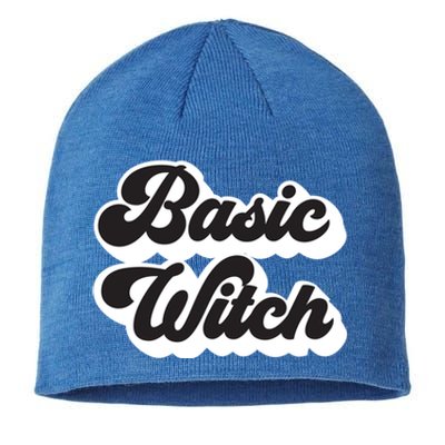 Basic Witch Retro Funny Cool Gift Sustainable Beanie