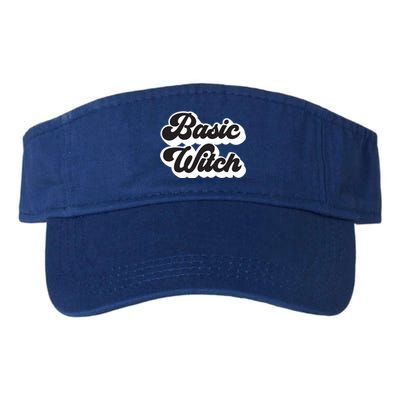 Basic Witch Retro Funny Cool Gift Valucap Bio-Washed Visor