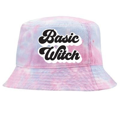 Basic Witch Retro Funny Cool Gift Tie-Dyed Bucket Hat