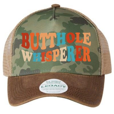 Butthole Whisperer Retro Sarcastic Jokes Funny Legacy Tie Dye Trucker Hat
