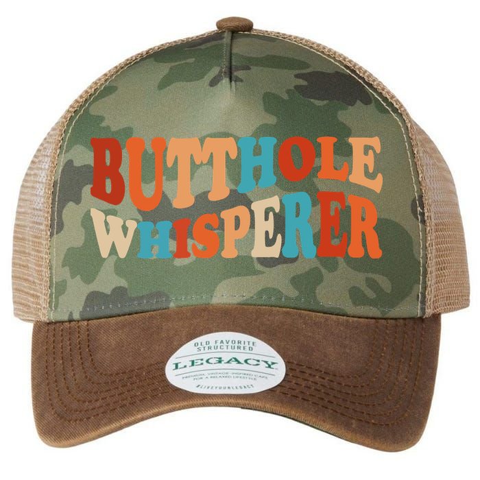 Butthole Whisperer Retro Sarcastic Jokes Funny Legacy Tie Dye Trucker Hat