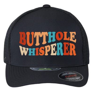 Butthole Whisperer Retro Sarcastic Jokes Funny Flexfit Unipanel Trucker Cap