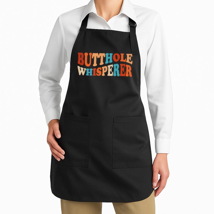 Butthole Whisperer Retro Sarcastic Jokes Funny Apron