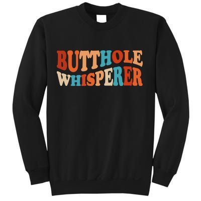 Butthole Whisperer Retro Sarcastic Jokes Funny Sweatshirt