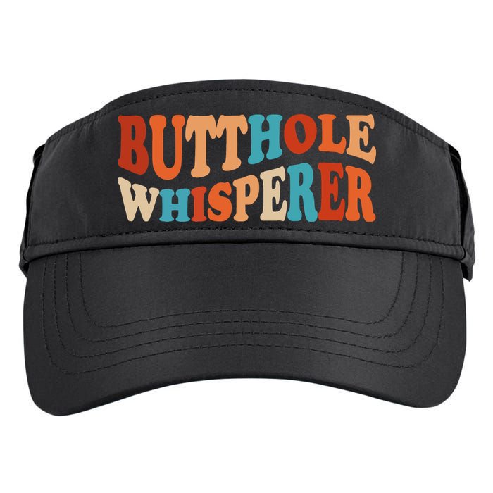 Butthole Whisperer Retro Sarcastic Jokes Funny Adult Drive Performance Visor