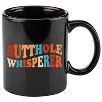 Butthole Whisperer Retro Sarcastic Jokes Funny 11oz C Handle Ceramic Mug