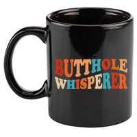 Butthole Whisperer Retro Sarcastic Jokes Funny 11oz C Handle Ceramic Mug