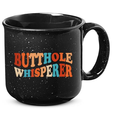 Butthole Whisperer Retro Sarcastic Jokes Funny 15oz Campfire Ceramic Mug