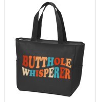 Butthole Whisperer Retro Sarcastic Jokes Funny Zip Tote Bag
