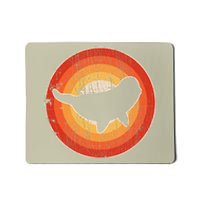 Beluga Whale Retro Vintage 60s 70s Sunset Sea Animal Lovers Mousepad