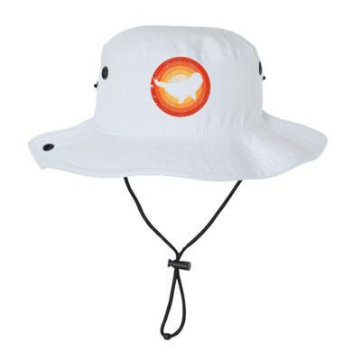 Beluga Whale Retro Vintage 60s 70s Sunset Sea Animal Lovers Legacy Cool Fit Booney Bucket Hat