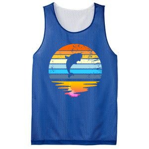 Beluga Whale Retro Sunset Save The Whales Beluga Meaningful Gift Mesh Reversible Basketball Jersey Tank