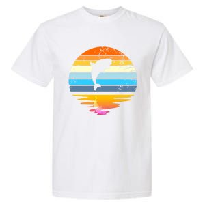 Beluga Whale Retro Sunset Save The Whales Beluga Meaningful Gift Garment-Dyed Heavyweight T-Shirt