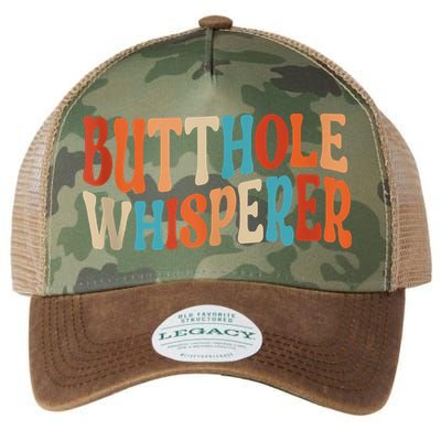 Butthole Whisperer Retro Sarcastic Jokes Funny Legacy Tie Dye Trucker Hat