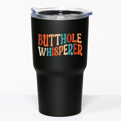 Butthole Whisperer Retro Sarcastic Jokes Funny Tumbler