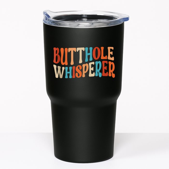 Butthole Whisperer Retro Sarcastic Jokes Funny Tumbler