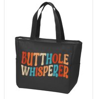 Butthole Whisperer Retro Sarcastic Jokes Funny Zip Tote Bag