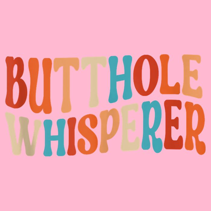 Butthole Whisperer Retro Sarcastic Jokes Funny Women's V-Neck T-Shirt