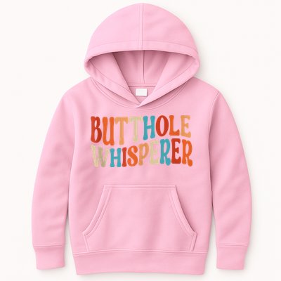 Butthole Whisperer Retro Sarcastic Jokes Funny Kids Hoodie