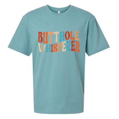 Butthole Whisperer Retro Sarcastic Jokes Funny Sueded Cloud Jersey T-Shirt